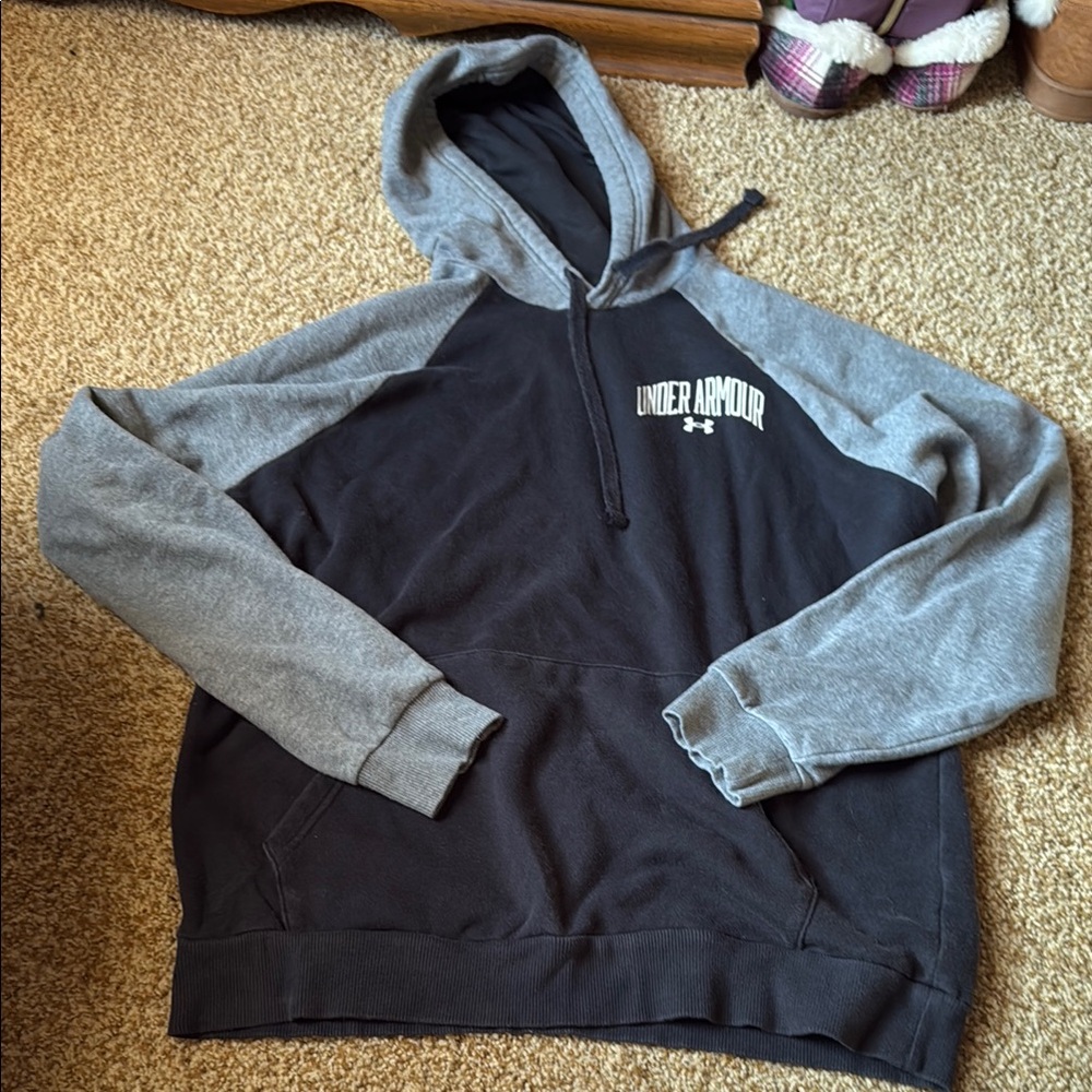 Under Armour Black and Gray Hoodie
